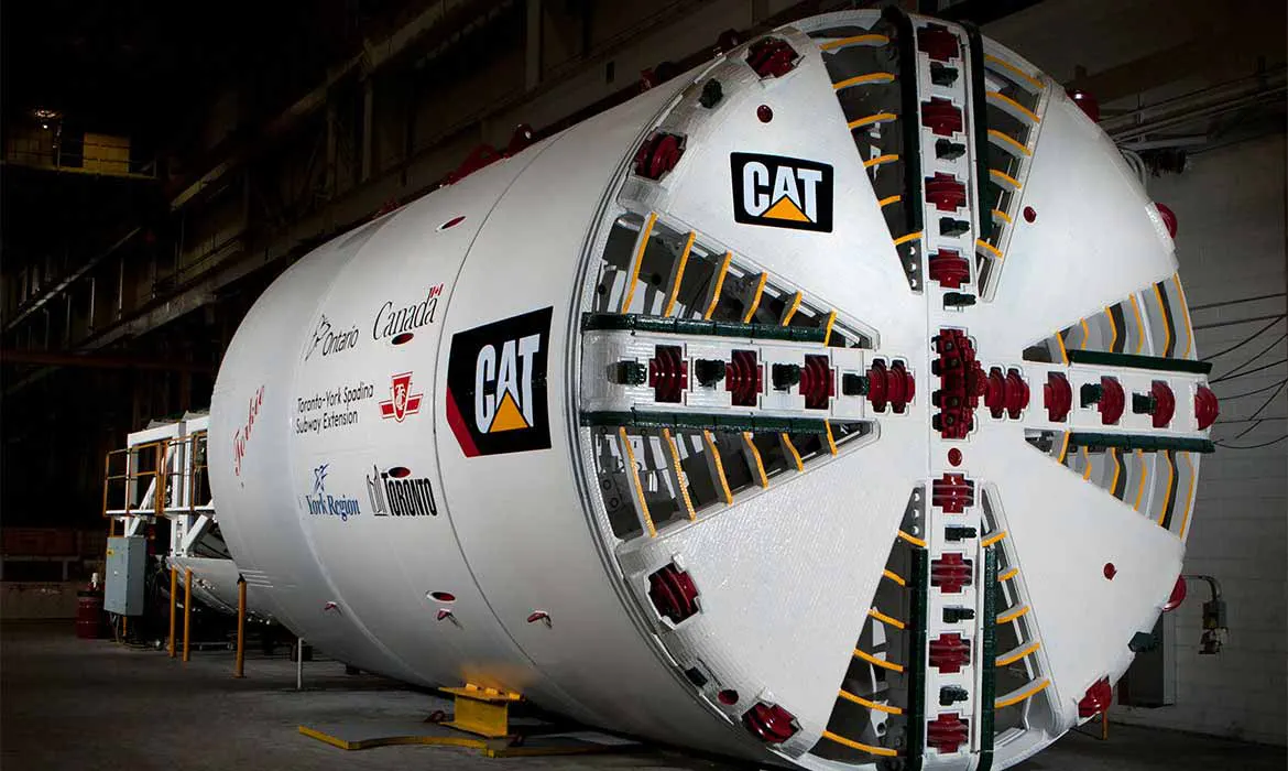 Magnetpulverprüfung für Caterpillar Tunneling 