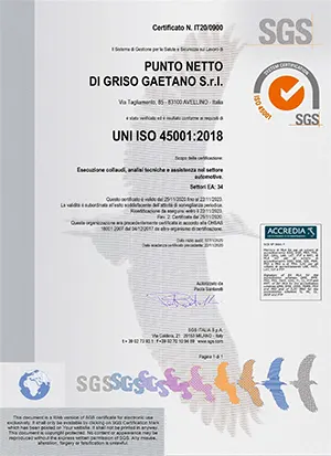 Punto Netto ISO 45001:2018